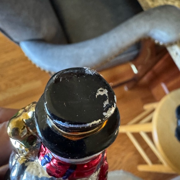 Vintage Mercury Glass Christmas Bell 6" Shiney, Colorful, China Set of 3 - Picture 4 of 16